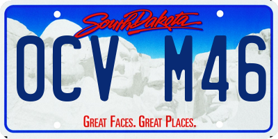 SD license plate 0CVM46