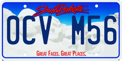 SD license plate 0CVM56