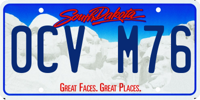 SD license plate 0CVM76