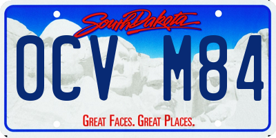SD license plate 0CVM84