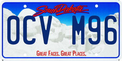 SD license plate 0CVM96