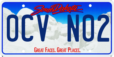 SD license plate 0CVN02