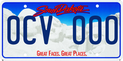 SD license plate 0CVO00