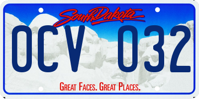 SD license plate 0CVO32