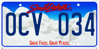 SD license plate 0CVO34