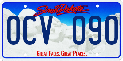 SD license plate 0CVO90