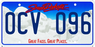 SD license plate 0CVO96