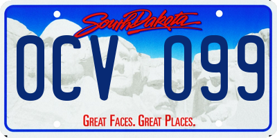 SD license plate 0CVO99