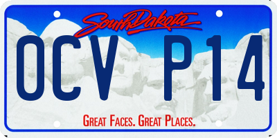SD license plate 0CVP14