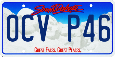 SD license plate 0CVP46