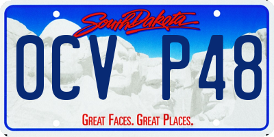 SD license plate 0CVP48
