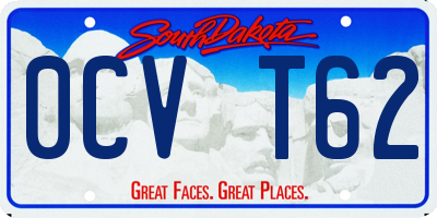 SD license plate 0CVT62