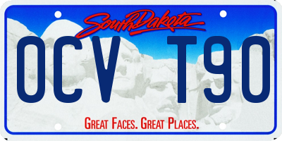 SD license plate 0CVT90