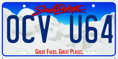 SD license plate 0CVU64