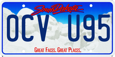 SD license plate 0CVU95