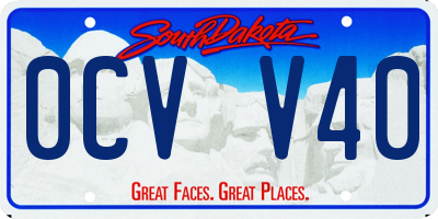 SD license plate 0CVV40