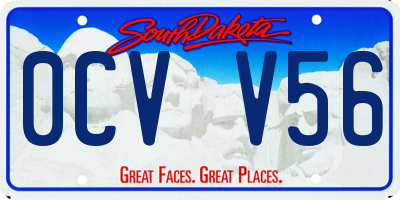 SD license plate 0CVV56