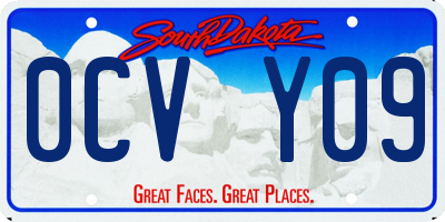 SD license plate 0CVY09