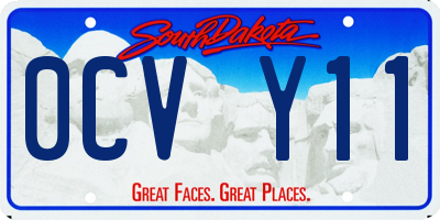 SD license plate 0CVY11