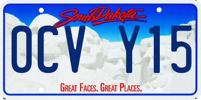 SD license plate 0CVY15