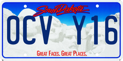 SD license plate 0CVY16