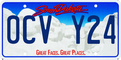 SD license plate 0CVY24