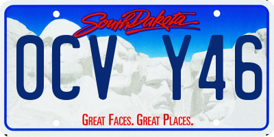SD license plate 0CVY46