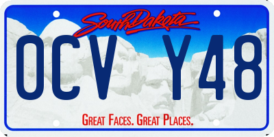 SD license plate 0CVY48