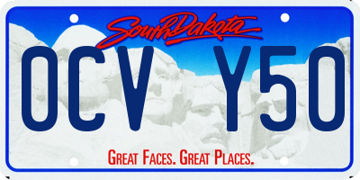 SD license plate 0CVY50