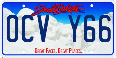 SD license plate 0CVY66