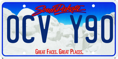 SD license plate 0CVY90