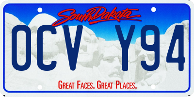SD license plate 0CVY94