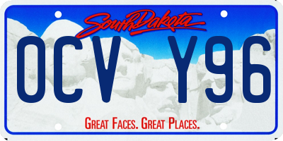 SD license plate 0CVY96