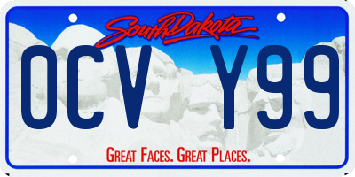 SD license plate 0CVY99