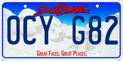 SD license plate 0CYG82
