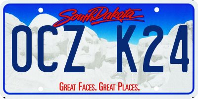 SD license plate 0CZK24