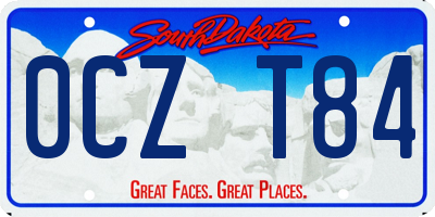 SD license plate 0CZT84