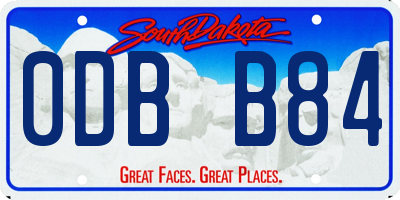 SD license plate 0DBB84