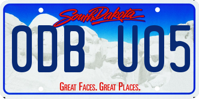 SD license plate 0DBU05