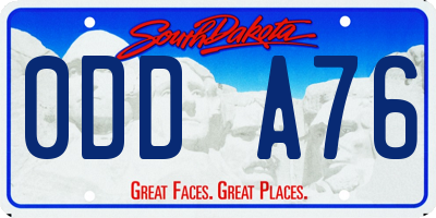 SD license plate 0DDA76