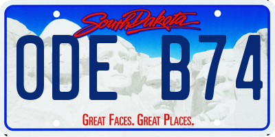 SD license plate 0DEB74