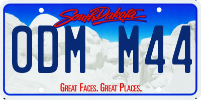 SD license plate 0DMM44