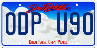 SD license plate 0DPU90