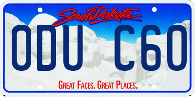SD license plate 0DUC60