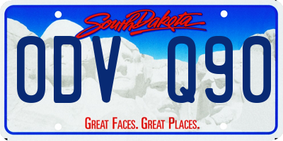 SD license plate 0DVQ90