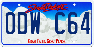 SD license plate 0DWC64