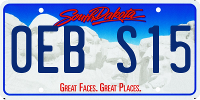 SD license plate 0EBS15