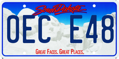 SD license plate 0ECE48