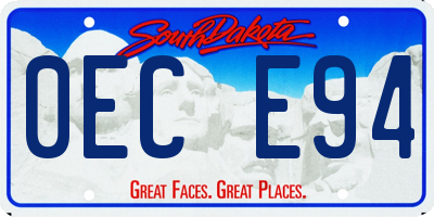 SD license plate 0ECE94