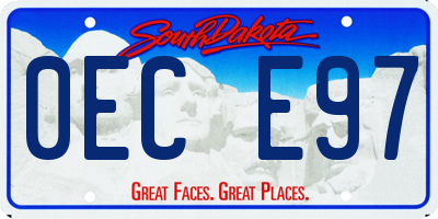 SD license plate 0ECE97